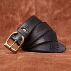 Retro Personality Trend Carved All-matching Jeans Belt