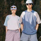 Men's Patchwork Contrast Color Sports T-Shirt | Trendy Fit