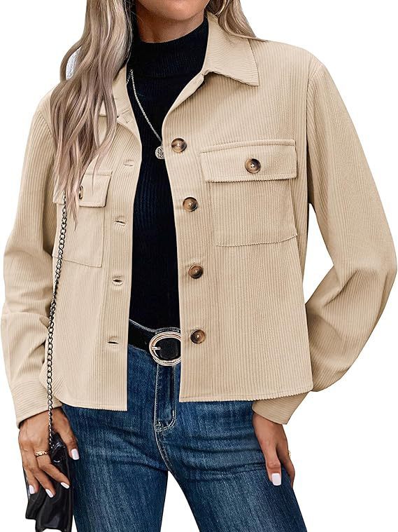 Short Corduroy Button Navel Jacket Short Coat Cross Border