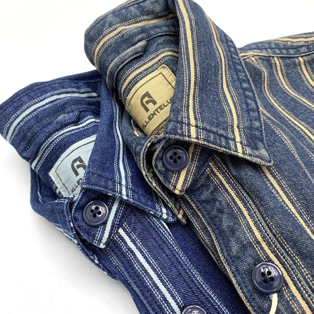 Men's Cotton Japanese-style Retro Denim Shirt