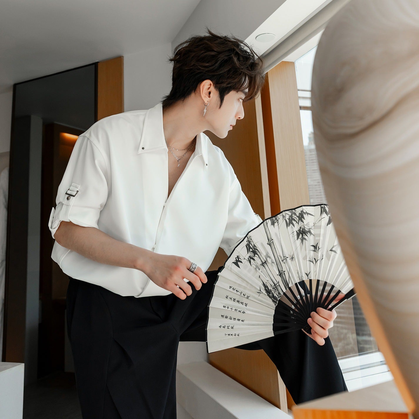 Men's High-grade Casual Loose And Simple Shirt