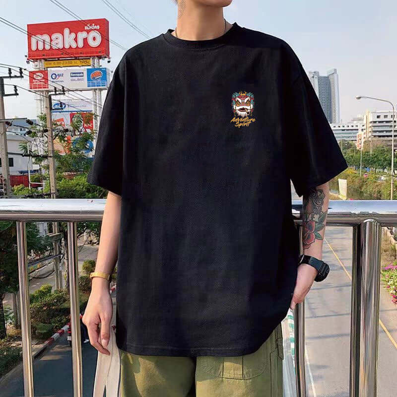 Cotton Short Sleeve Plus Size Loose Round Neck