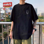 Cotton Short Sleeve Plus Size Loose Round Neck