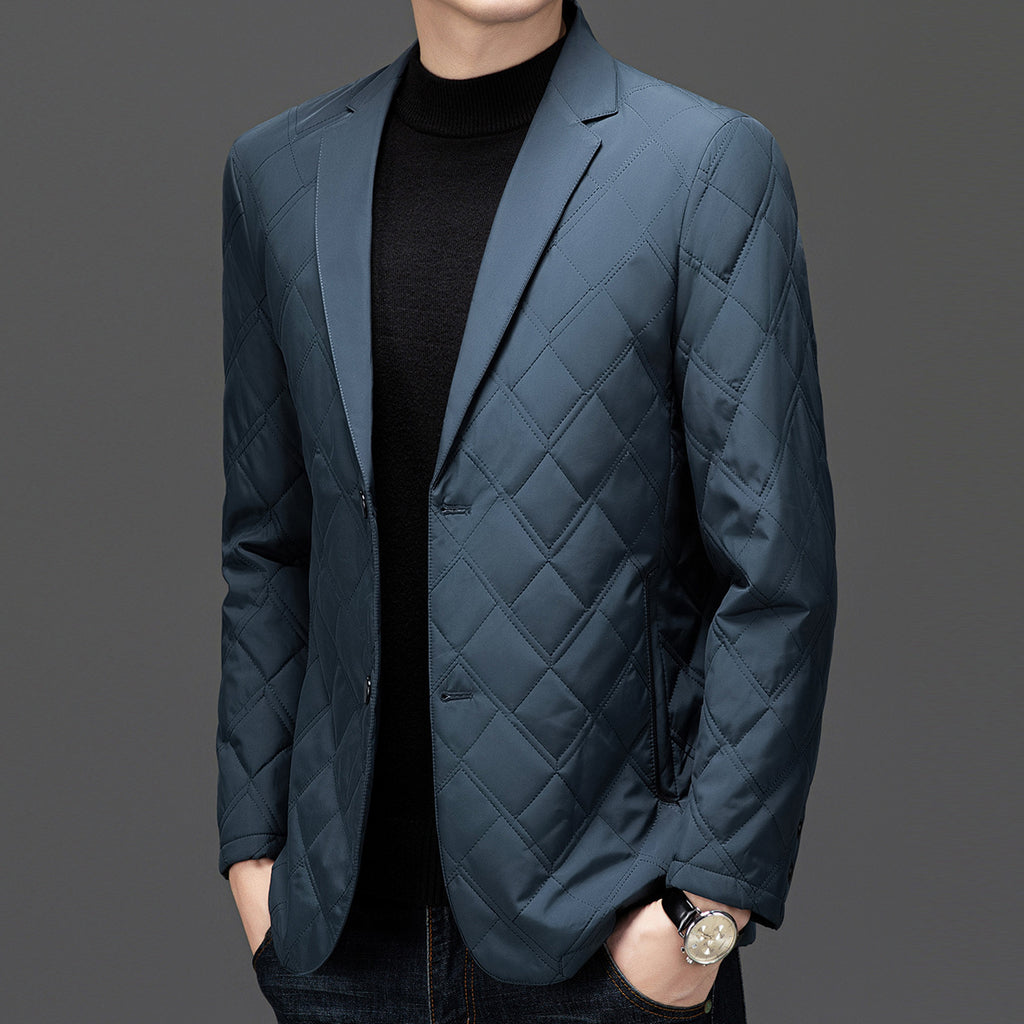 Mulberry Silk Cotton-padded Jacket Men's Casual Cotton-padded Jacket