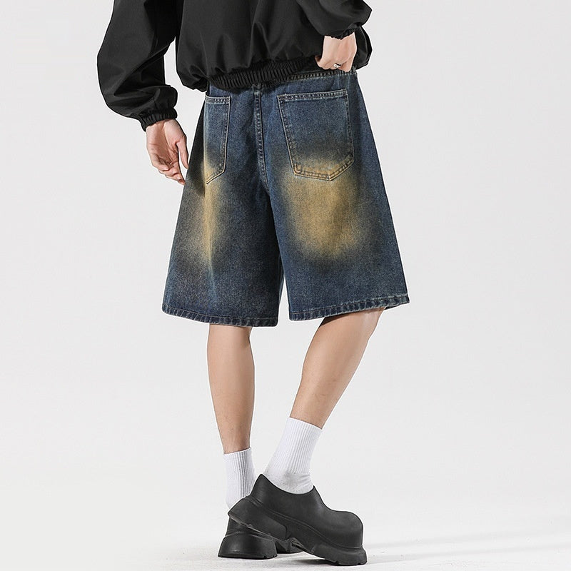 American High Street Make Old Ripped Jeans
