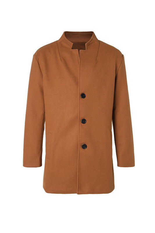  Woolen Coat For Middle-aged And Young Men In Autumn