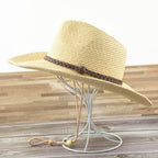 Summer Men's Foldable Outdoor Sun Hat Big Brim Straw Hat