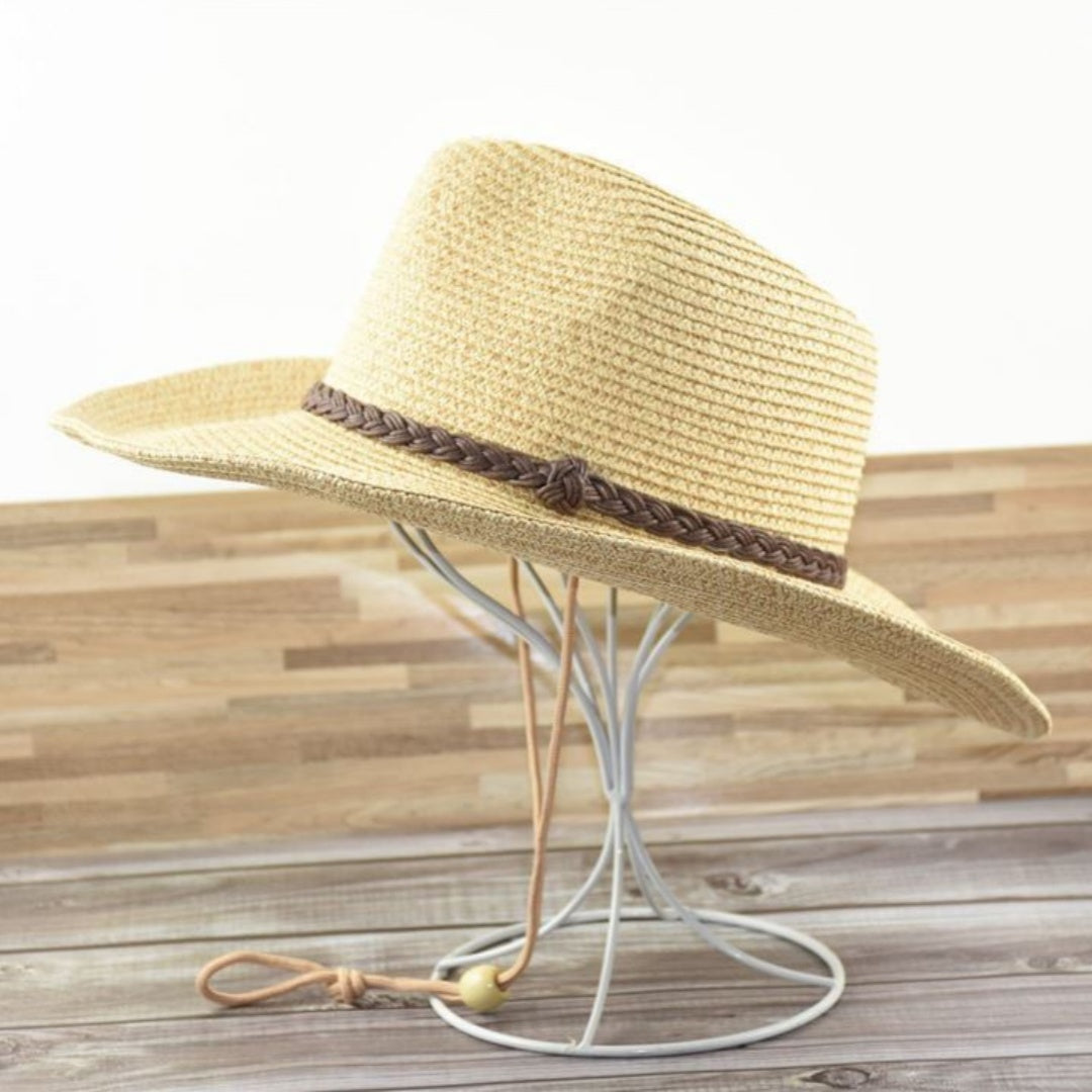 Summer Men's Foldable Outdoor Sun Hat Big Brim Straw Hat
