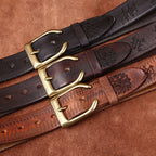 Retro Personality Trend Carved All-matching Jeans Belt